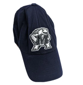 Maryland Terrapins Terps Fitted Blue Baseball Cap Hat - Size Small Top of World - Picture 1 of 5