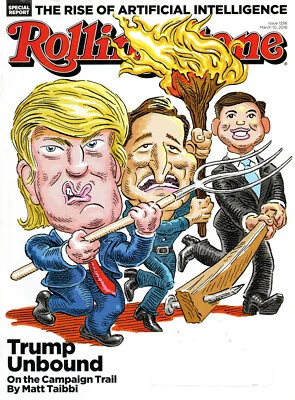 ROLING STONE March 10 2016 Donald Trump Elton John Artificial Intelligence - Image 1 of 3