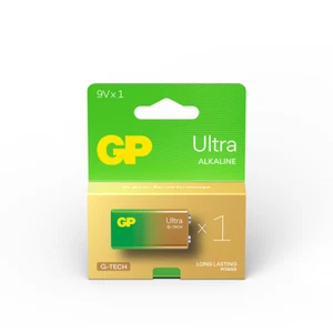 GP Ultra 9v Square Battery PP3 - Great for Acoustic Guitars & Effects Pedals - Picture 1 of 2
