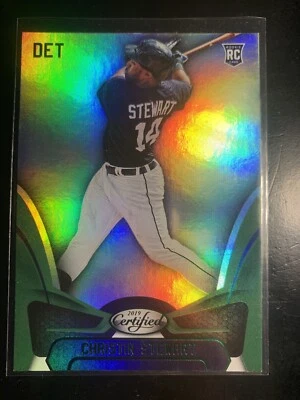 2019 Panini Chronicles Certified Green 27 Christin Stewart Detroit Tigers - Image 1 of 2
