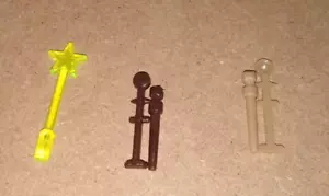 Lego 36752 dunkelbraun/hellbraun/neongelb Minifiguren Utensil Zauberstäbe Harry Potter LESEN - Bild 1 von 1