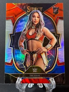 2023 Thea Hail Panini Select WWE Concourse Level Silver Red Blue Parallel - Picture 1 of 2