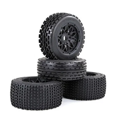 Off-Road Car Front Rear Tyre For 1/5 HPI ROFUN BAHA SLT/V5 ROVAN KM Baja Truck - Image 1 of 4