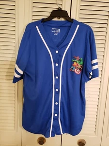 Marvel Avengers Button Down Baseball Jersey #39 Adult Size - Picture 1 of 6