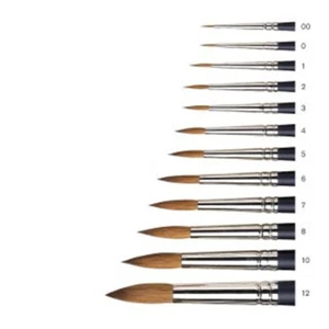 Winsor & Newton Professional Artists Kolinsky Sable Brushes Round - Picture 1 of 5