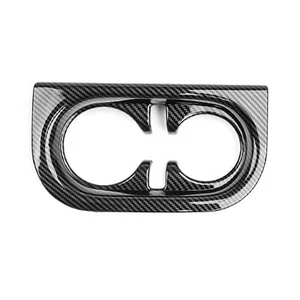 For Hyundai Inster AX1 Carbon Fiber ABS Rear Seat Cup Holder Panel Cover Trim - Picture 1 of 5