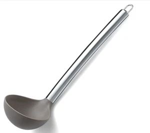 Stainless Steel Ladle Non-stick Silicone Kitchen Long Ladle Cooking Ladle Spoon - Picture 1 of 1