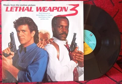 LETHAL WEAPON 3 **Soundtrack** 1992 ORIGINAL GERMANY LP ERIC CLAPTON ELTON JOHN - Image 1 of 4
