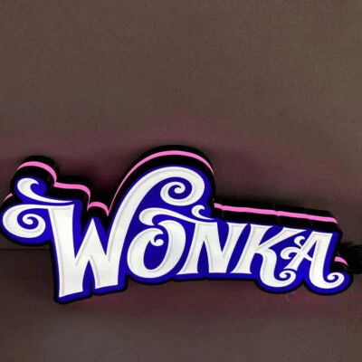 Wonka Pinball Topper 3D Printed LED Light Box Arcade Game Lightbox - Image 1 of 4