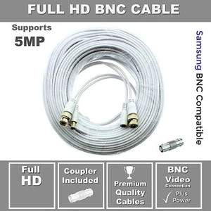 Cable HD BNC 100 ft compatible con Samsung Wisenet para 5 MP SDH-C85105, SDH-C84080 - Imagen 1 de 2