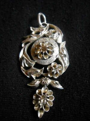 pendente antico argento 1800 leggi descrizione - Immagine 1 di 4