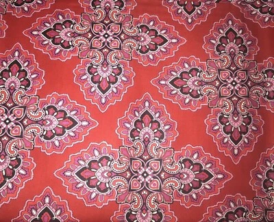 Vera Bradley 1 Fabric Fat Quarter Retired Rare Frankly Scarlet Crafts Sewing - Image 1 of 2