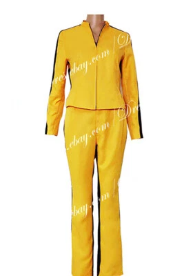 Costume Kill Bill Cosplay La Sposa Beatrice Michelle Kiddo Giallo Uniforme - Immagine 1 di 4