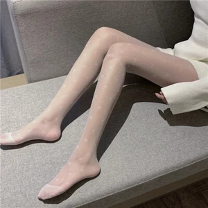 Fashion Women Lolita Girls Transparent Bow Stockings Thin Pantyhose Tights - Picture 1 of 15