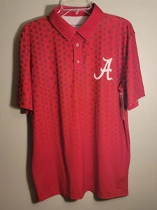 Men’s Polo Shirt Size Medium Alabama Roll Tide Red Boxer Craft NWT - Picture 1 of 6