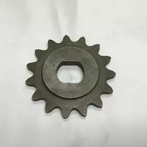 15 Tooth Sprocket Dual D-bore for #25 chain for electric scooter motor MY1020 - Picture 1 of 4