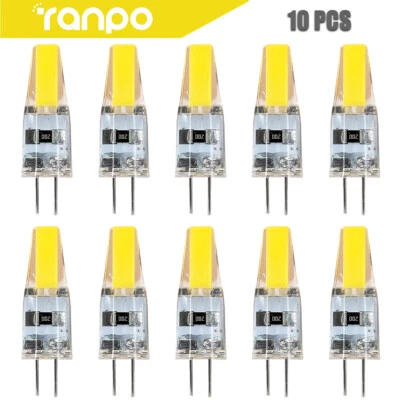 10PCs G4 LED 1505 COB Light Bulb Dimmable 6W AC/DC 12V 220V Replace Halogen Lamp - Image 1 of 4