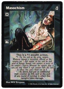 Masochism The Sabbat PL V:TES VTES Vampire CCG - Picture 1 of 2