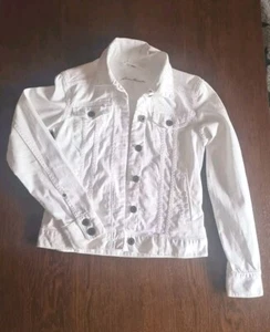 Eddie Bauer Jeansjacke In Weiß Für Damen In Gr. S - Bild 1 von 7
