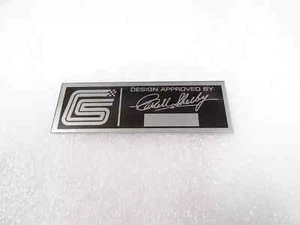 DATA PLATE FOR VINTAGE CAROLL SHELBY DASHBOARD #V282-8 - Bild 1 von 6