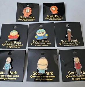 South Park Pin Badges set of 8 All new/Sealed packets-FREE P&P - Picture 1 of 13