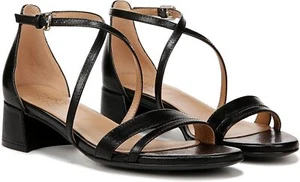 Naturalizer Womens June Strappy Low Block Heel Dress Sandal - Picture 1 of 15
