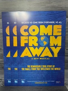 COME FROM AWAY, UN NUEVO MUSICAL, TARJETA/PÓSTER VENTANA BROADWAY - Imagen 1 de 9