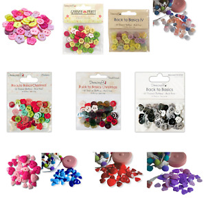 Craft buttons various size cardmaking embellishments Sewing Papermania Dovecraft