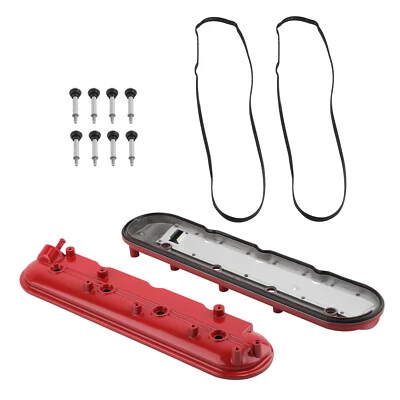 Aluminum Engine Valve Cover w/ Gaskets for Chevy Silverado GMC Sierra 1999-2008 - Image 1 of 4