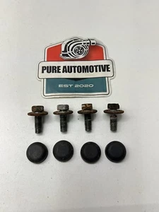 2003-2008 Nissan 350Z Front Seat Mounting Bolts And Press On Covers Set OEM - Picture 1 of 4