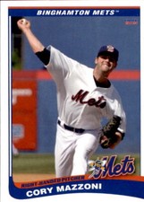 2013 Binghamton Mets Choice #19 Cory Mazzoni Evans City Pennsylvania PA Card
