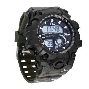 Activa X Invicta Men's 54.5mm Black/Green Shock Resistant Digital Sport Watch - Picture 1 of 6
