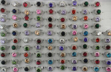 Wholesale Lots 32pcs Wedding Jewelry Cubic Zirconia Rhinestone Lady's Rings