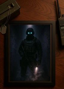 Póster NIGHT RAID USEC arte táctico para jugadores de extracción (multitamaño) - Imagen 1 de 6