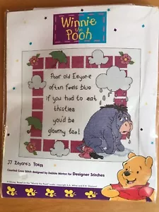 J7 Designer Stitches Pooh & friends cross stitch kit Eeyore's Poem - Picture 1 of 3