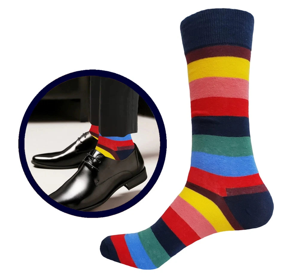 12 PK Argyle Diamond Black Gray Dress Socks Fashion Cotton Blend Size 10-13