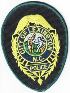 City of Lexington Police North Carolina badge patch (approx. 3.1x2.2 inches) NEW - Picture 1 of 1