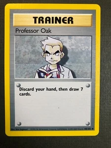 Pokémon Professor Oak 88/102 Base Set Card Uncommon Unlimited NM Nice! - Picture 1 of 6