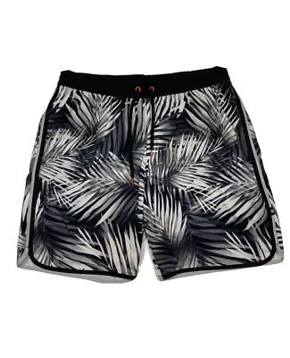 Bañador Tropical Floral Cintura Elástica Red Sand Hombre Talla XL (34x10) Negro/Blanco Foto 1 de 4