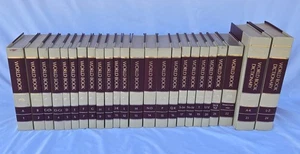 World Book Encyclopedia Complete 1984 Set 24 Vol Index & Dicitionaries Red White - Bild 1 von 21