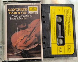 Tartini / nardini - Violin Concertos Melkus Wenzinger DG West Germany Cassette - Picture 1 of 3