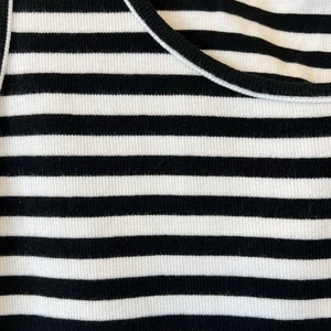 Soft Surroundings Veronica Tanktop weich gerippt LARGE schwarz weiß gestreift - Bild 1 von 7