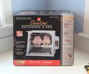 Ronco Showtime Rotisserie & BBQ Oven Platinum Edition Model 5000 Skewers Baskets - Picture 1 of 23