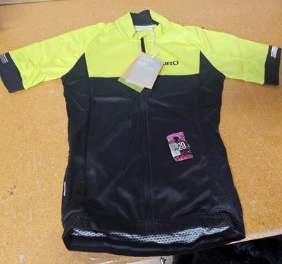Giro Mujer Chrono Manga Corta Jersey Negro/Limón Talla Pequeña #429 Foto 1 de 4