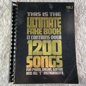 Ultimate Fake Book contient plus de 1200 chansons piano orgue guitare vol 1 1981 musique - Photo 1/7