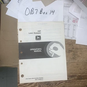 John Deere 26P Rasenkehrmaschine Bedienungsanleitung OM-TY20895 OEM - Bild 1 von 5