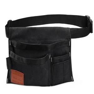 6 Pocket Single Side Tool Belt Pouch Utility Belt Work Apron for Carpenter and G - Picture 1 of 7
