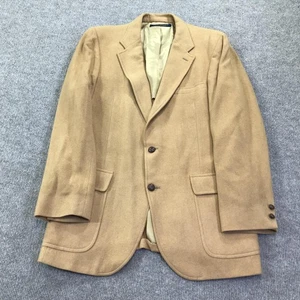 Brooks Brothers Brooksgate Blazer Mens 42L Camel Tan Sport Coat Notch Lapel - Picture 1 of 21