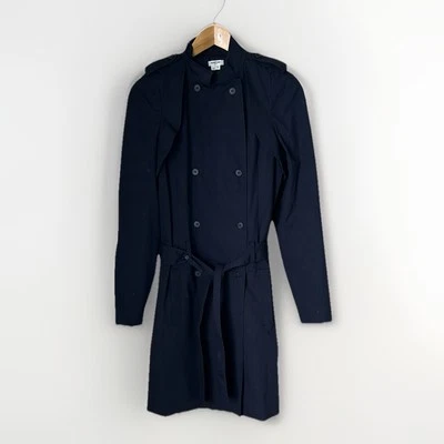 Helmut Lang  Crunch Poplin Black  Trench Coat - Image 1 of 4