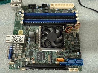 SuperMicro X10SDV-4C-TLN2F ITX Motherboard XEON D1521 Dual 10Gigabit network - Image 1 of 3